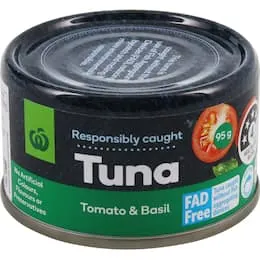 Woolworths Tuna Tomato & Basil 95g