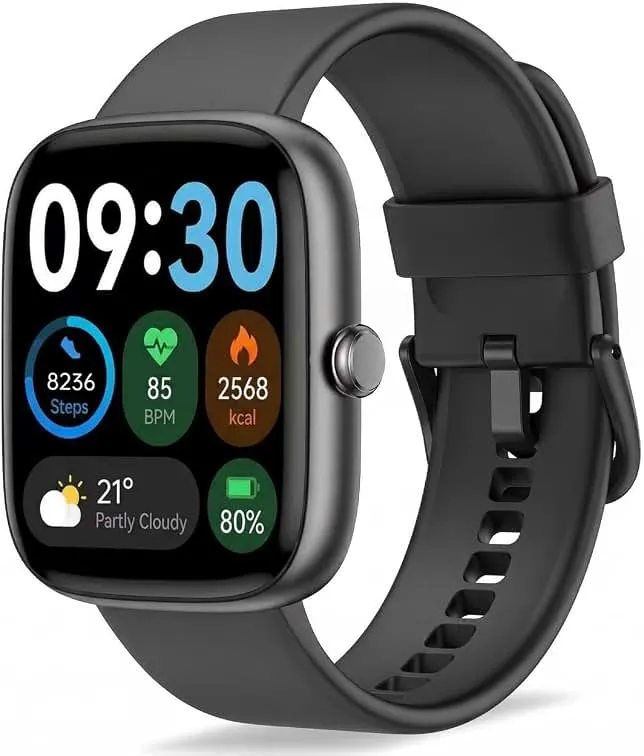 BlazeChip Smart Watch for Men Women, 1.83" HD Touchscreen Fitness Tracker, Bluetooth Calling, 110+ Sports Modes, Heart Rate Sp…