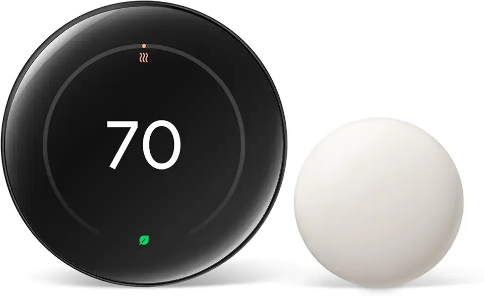 Nest Learning Thermostat (4th gen) + Nest Temperature Sensor (2nd gen) - Obsidian