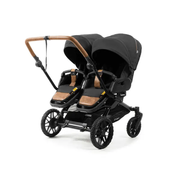 Emmaljunga 2026 | Double Sento 2x Flat sittedel+ | Outdoor Black