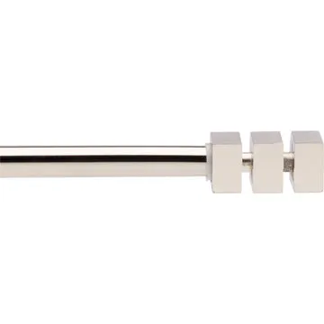 Bastone tenda acciaio lucido terminale Tubo Quadro Linea Oro