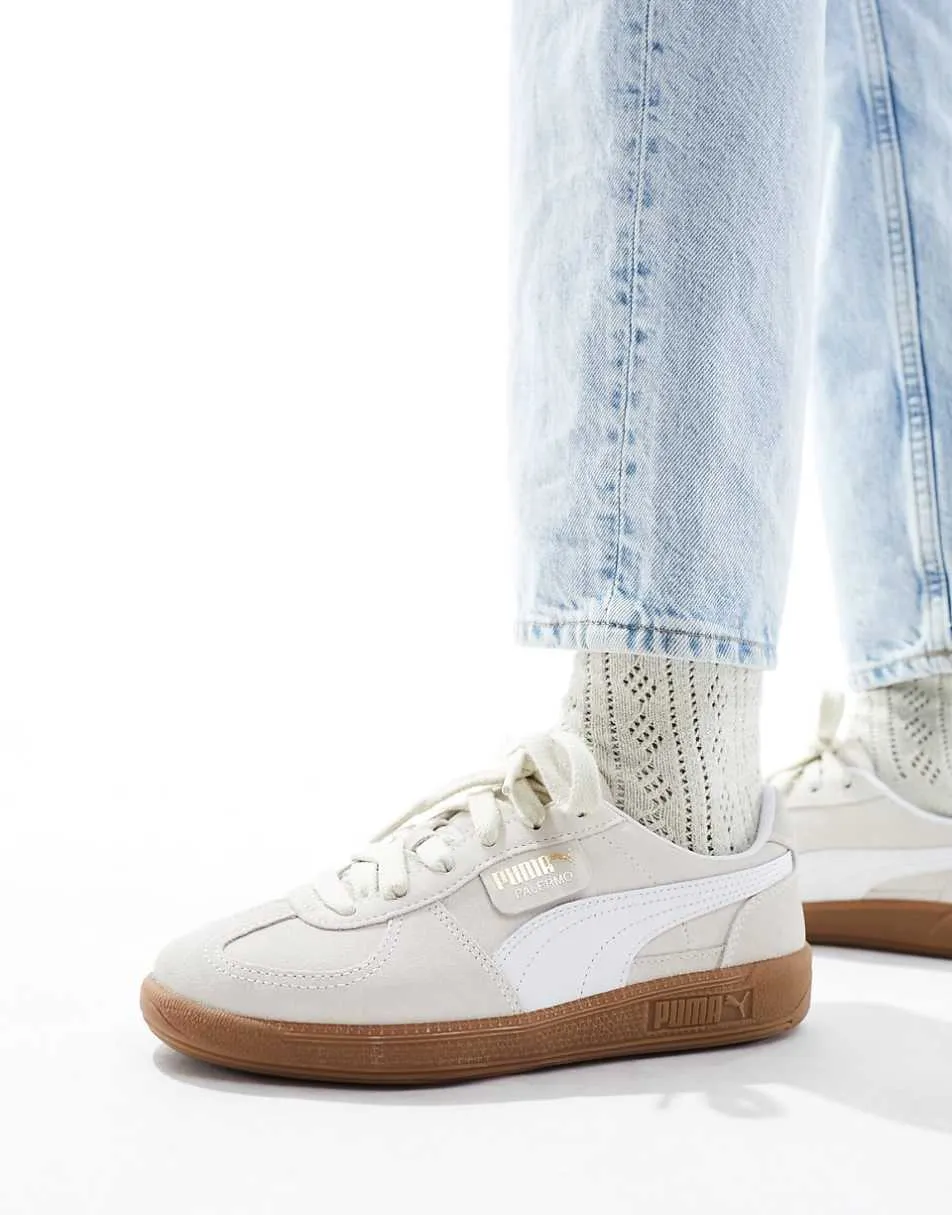 Puma Palermo trainers in off white