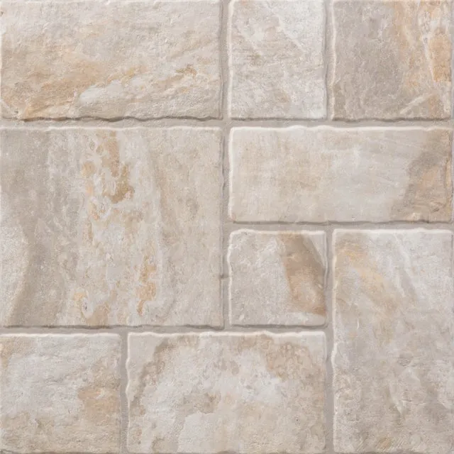 Suelo porcelánico Nayara efecto piedra plata soft 45x45 cm C3