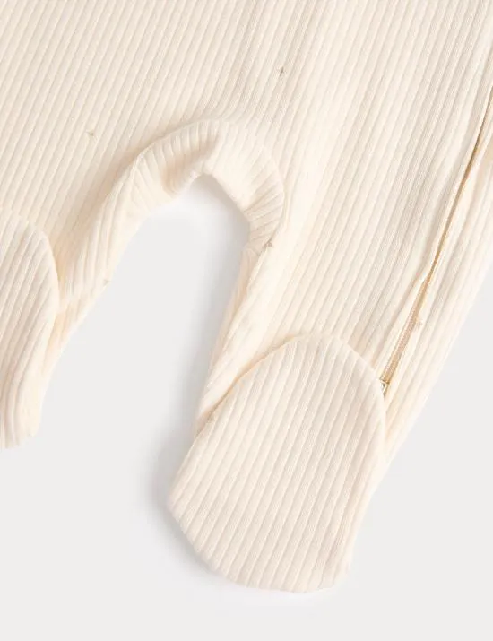 Schlafanzug mit hohem Baumwollanteil, Rippstruktur und Eid-Motiv (0–12 Monate)