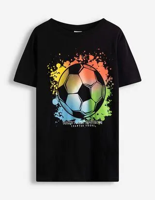 T-shirt - Stampa frontale - nero