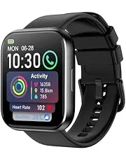 Smart Watch for Men - 1.85" HD 2026 Upgraded Fitness Tracker Bluetooth Call and Text Smartwatch with 7 Day Battery 5 ATM Waterproof Heart Rate Sleep Monitor 130+ Sport Modes for Android & iOS (Black)