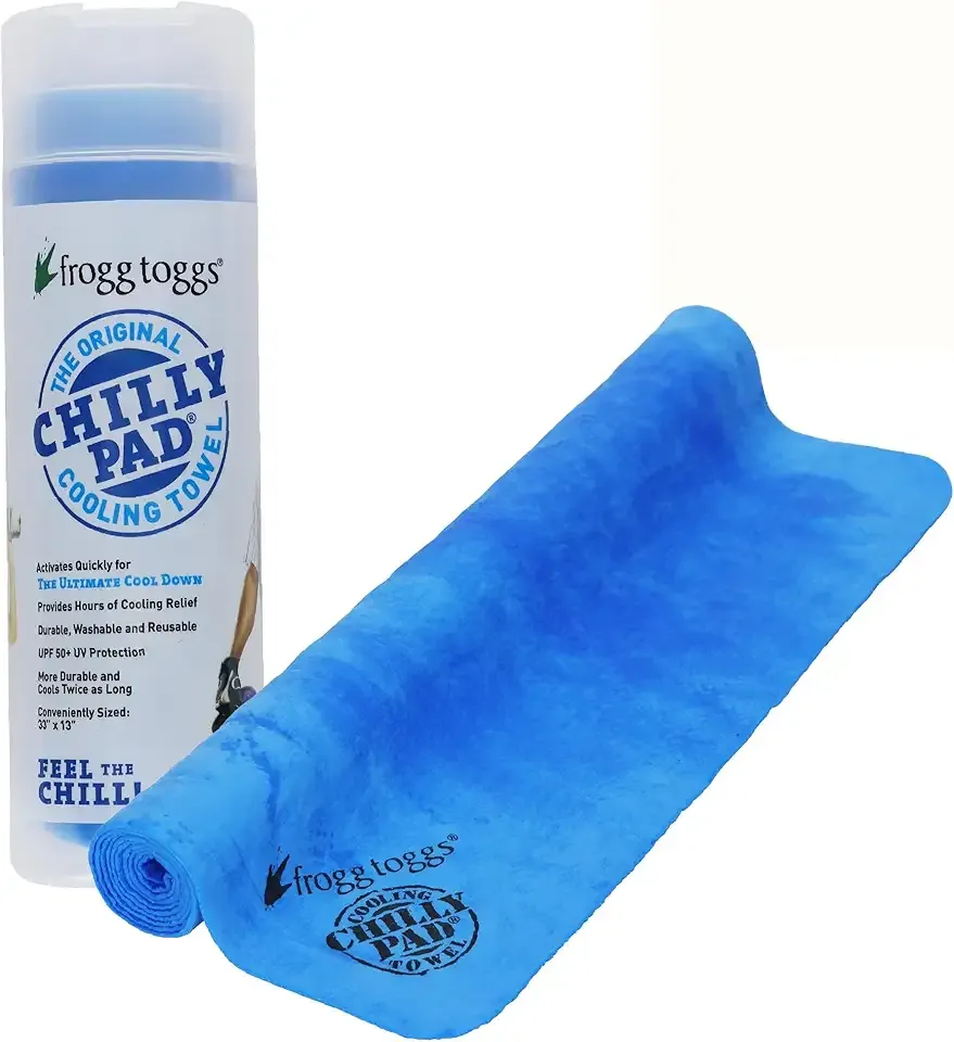 FROGG TOGGS Chilly Pad, Instant Cooling Towel, Long Lasting, Reusable, Sports and Outdoors Neck Towel 33x13