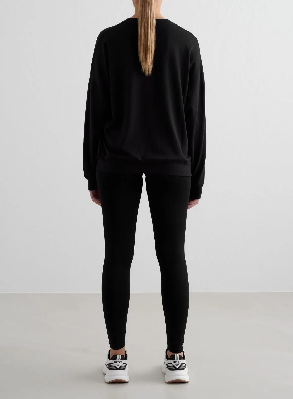 Black Comfy Modal Sweatshirt
