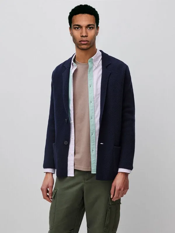 Knit blazer