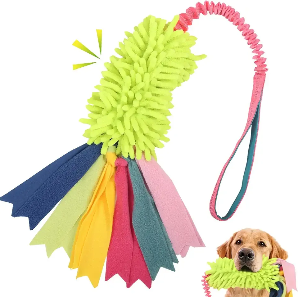 wodoca Dog Tug Toys - Aggressive Chewer Rope Toy with Strong Squeak, Ideal for Large Dogs, Training, and Play