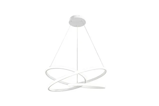 Lampadario LED moderno REIKA bianco ø60cm, luce con 2 temperature di colore 5400 lumen