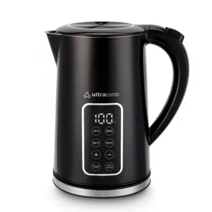 Pava Eléctrica Ultracomb PE-4930 Con Pantalla Táctil Y Selector De Temperatura Negro