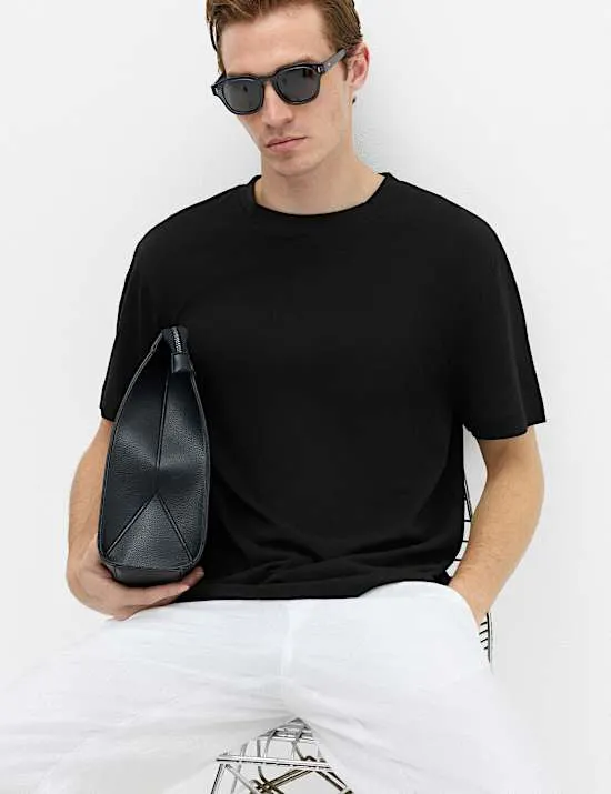 Relaxed Fit Linen T-Shirt