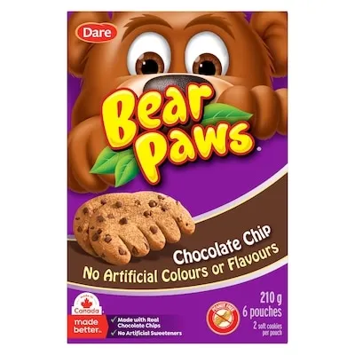 Bear Paws Chocolate Chip Cookies