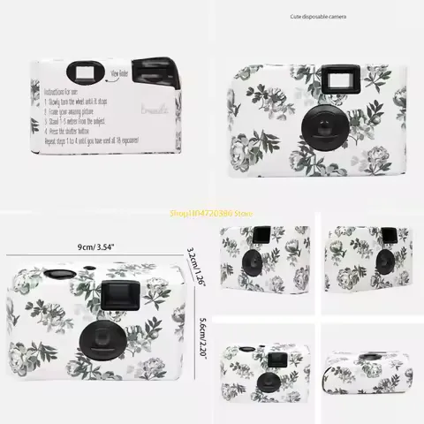 K0EA Disposable Film Camera with 12/8pcs Film for Party Family Gatherings Outdoor
