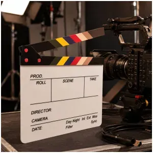 Claqueta de Cine para Videos Fotos Reels y Producciones Audiovisuales