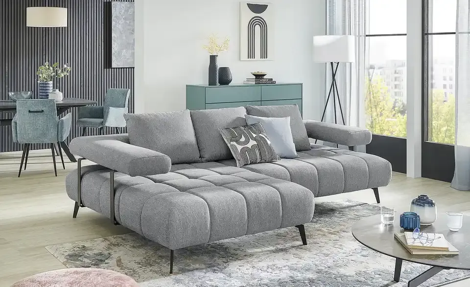 switch Ecksofa Magnetic BHT 266|68,5|180 cm, Flachgewebe fein
