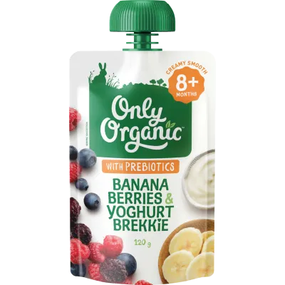 Only Organic Baby Food Pouch 120g