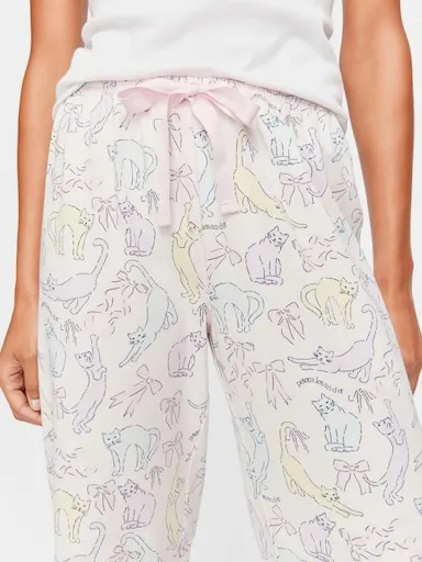 Pastel Cat 3/4 Pj Pant