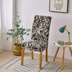 Funda de silla elástica para restaurantes de bodas, funda de silla de respaldo alto hecha de poliéster elástico, extraíble y lavable.