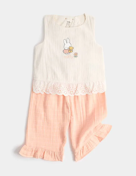 2-tlg. Miffy™ Outfit aus reiner Baumwolle (0–3 J.)