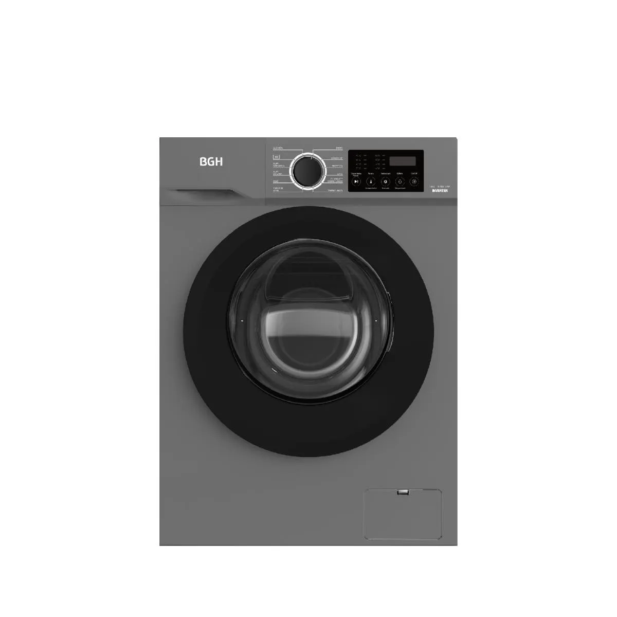 Lavarropas BGH BWFE06S24AR 6 kg 1000rpm Inverter plateado