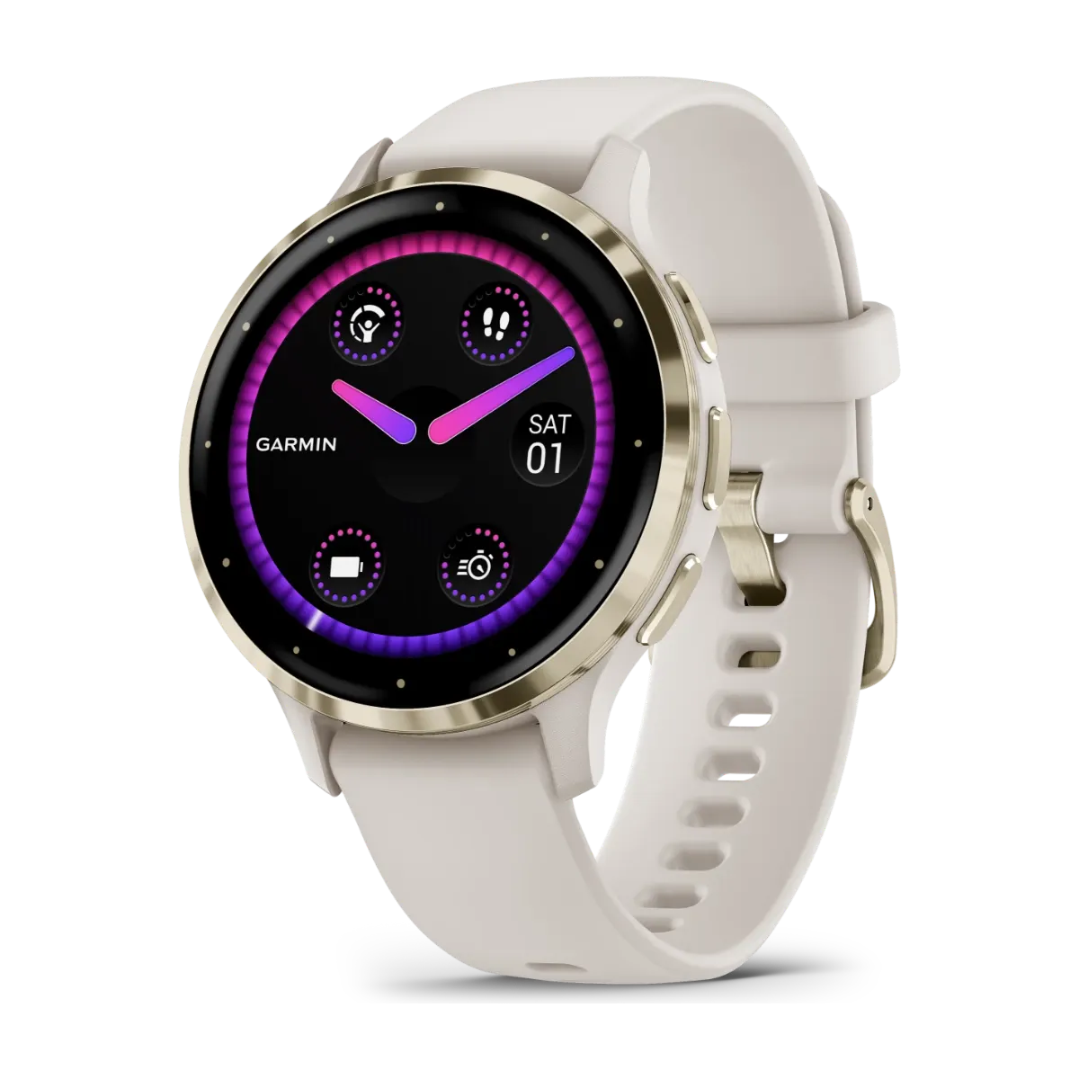 Garmin Venu 3S smartklokke Ivory/soft gold