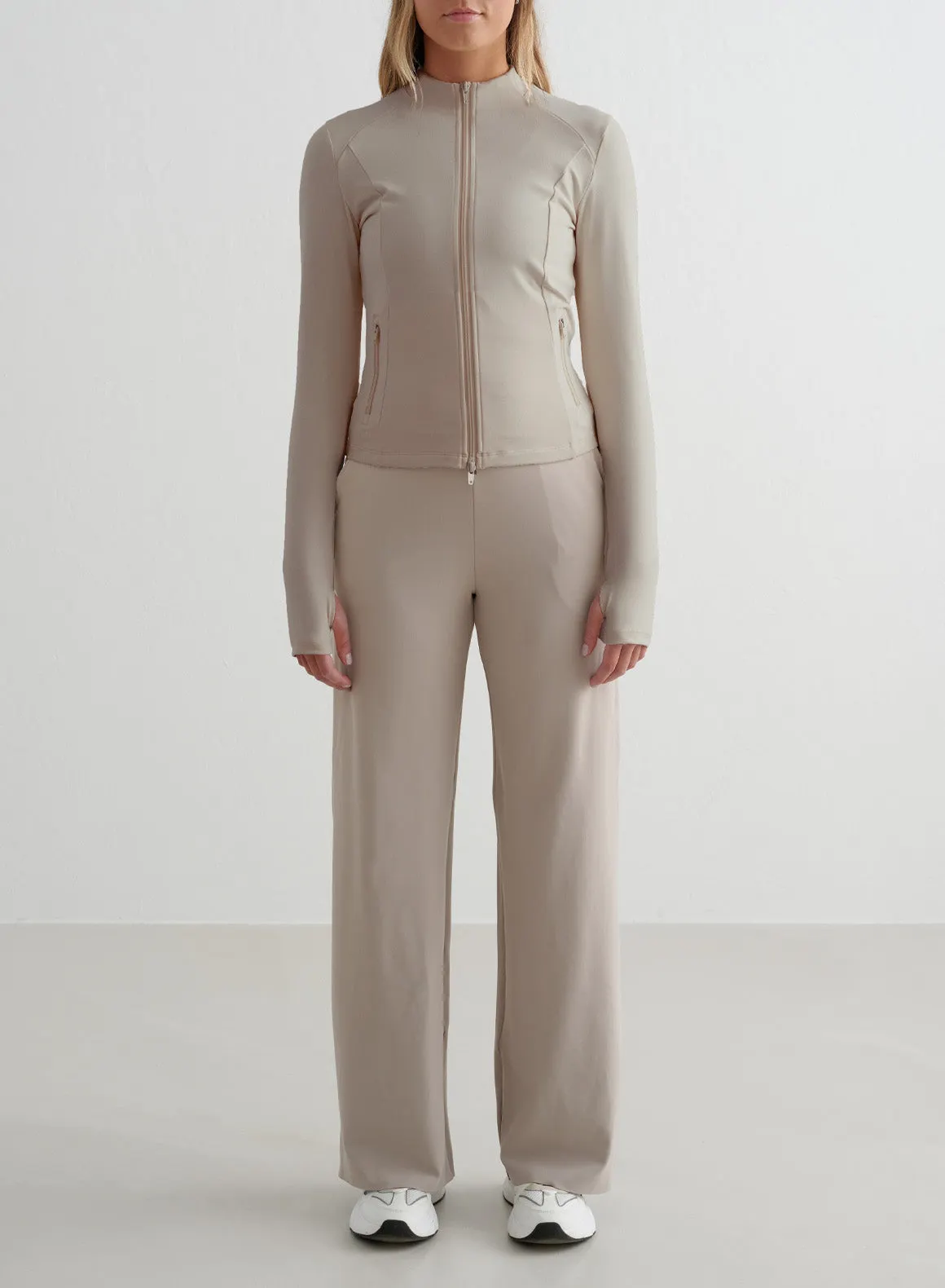 Dark Clay Sense Wide Pants