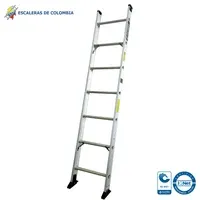 Escalera Certificada 2.10 m 7 P Sencilla Aluminio Tipo IA 136 kg