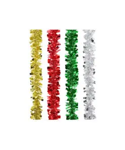 Crimple Wide Cut Tinsel Assorted 2m