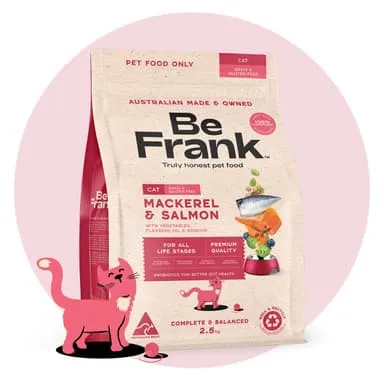 Be Frank Grain Free Adult Mackerel & Salmon Dry Cat Food