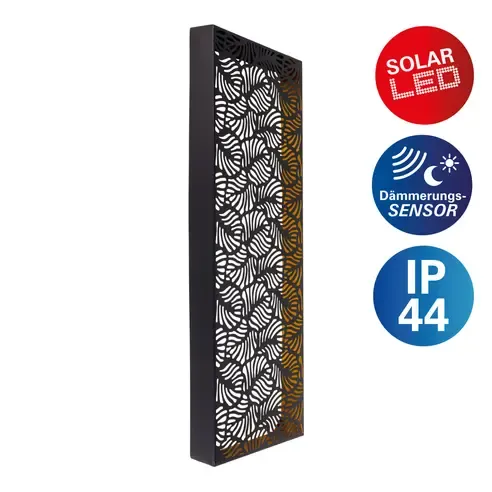 LED-Solarleuchte IMA - schwarz - mit Dämmerungssensor