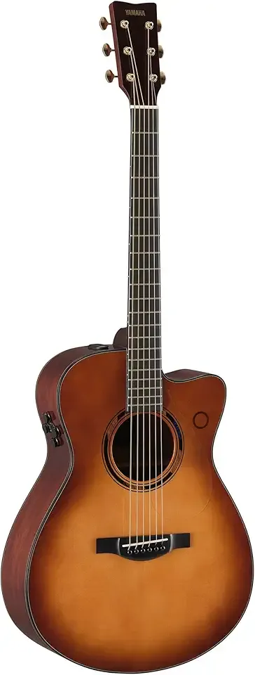 Yamaha TAS3 C TransAcoustic Guitar (2nd Gen), Sand Burst Finish with Hard Bag