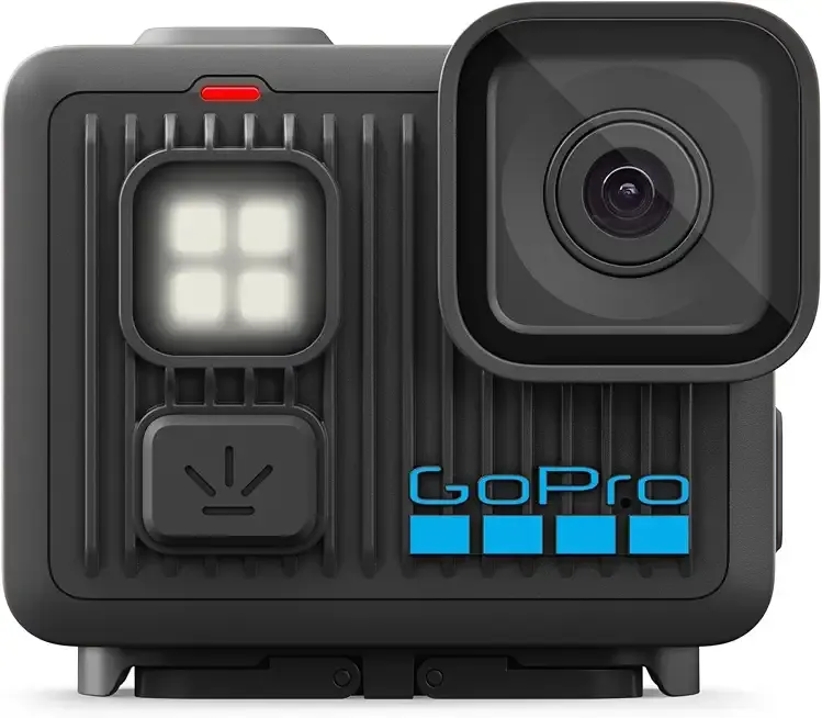 LIT Hero - Lightweight, Compact, Waterproof Action Camera with Built-in Light, 4K60 Ultra HD Video, 12MP Photo, Touch Screen, HyperSmooth Stabilization