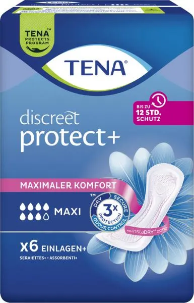 Tena Discreet Protect+ Plus Maxi Einlagen+ 6 St.