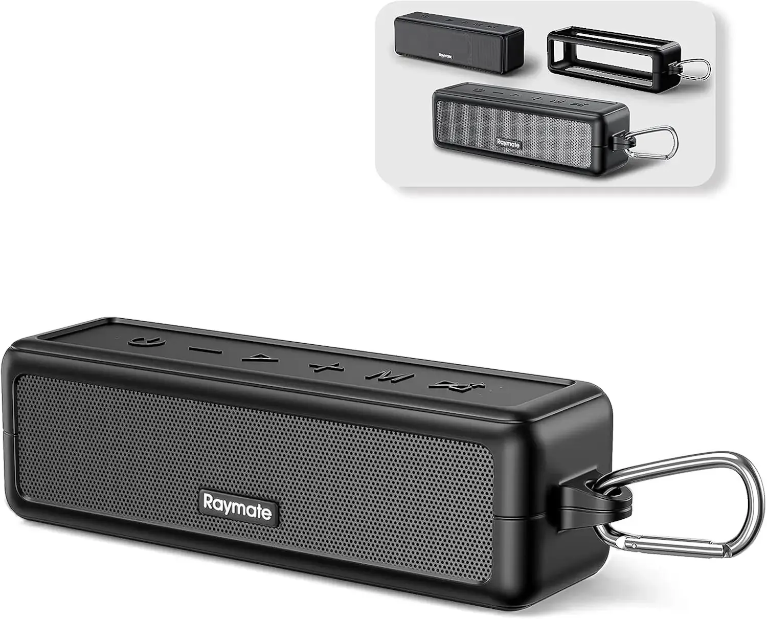 Raymate Bluetooth Speakers, HiFi Stereo Sound with DSP, 30W IPX7 Waterproof Speaker Wireless Bluetooth-V5.0, 1000mins Playtime, Portable Speaker for Home, Outdoor, Party