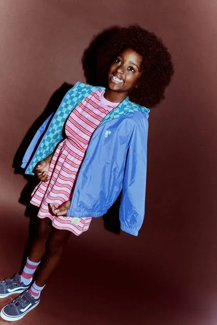 Kids omkeerbare regenjas - opvouwbaar in eigen zak