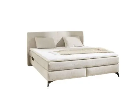 Boxspring Kira Normal 180x200cm - stof - beige