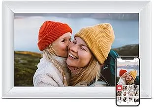 Digital Picture Frame, 10.1 inch Frameo Digital Frame WiFi, 1280 * 800 IPS HD Touchscreen, 32GB Storage, Instant Share Pictures Video, Smart Photo Frame Electronic, Gifts for Mom, House Warming