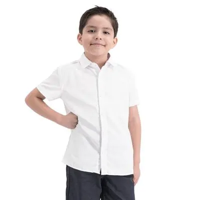Camisa Hummo Niño Manga Corta Botones Al tono