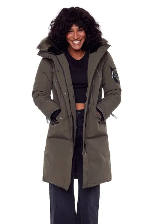 Alpine North LAURENTIAN - Vegan Down Long Parka Winter with Faux Fur Hood