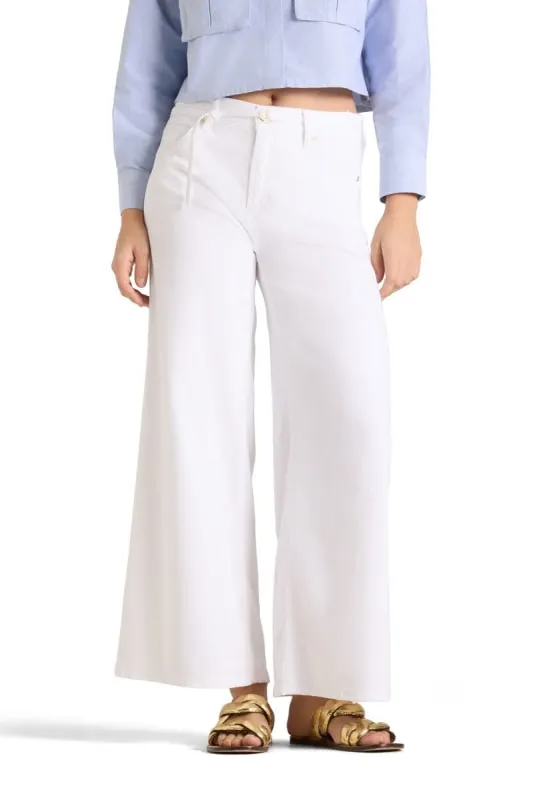 Palazzo cropped Fresh White