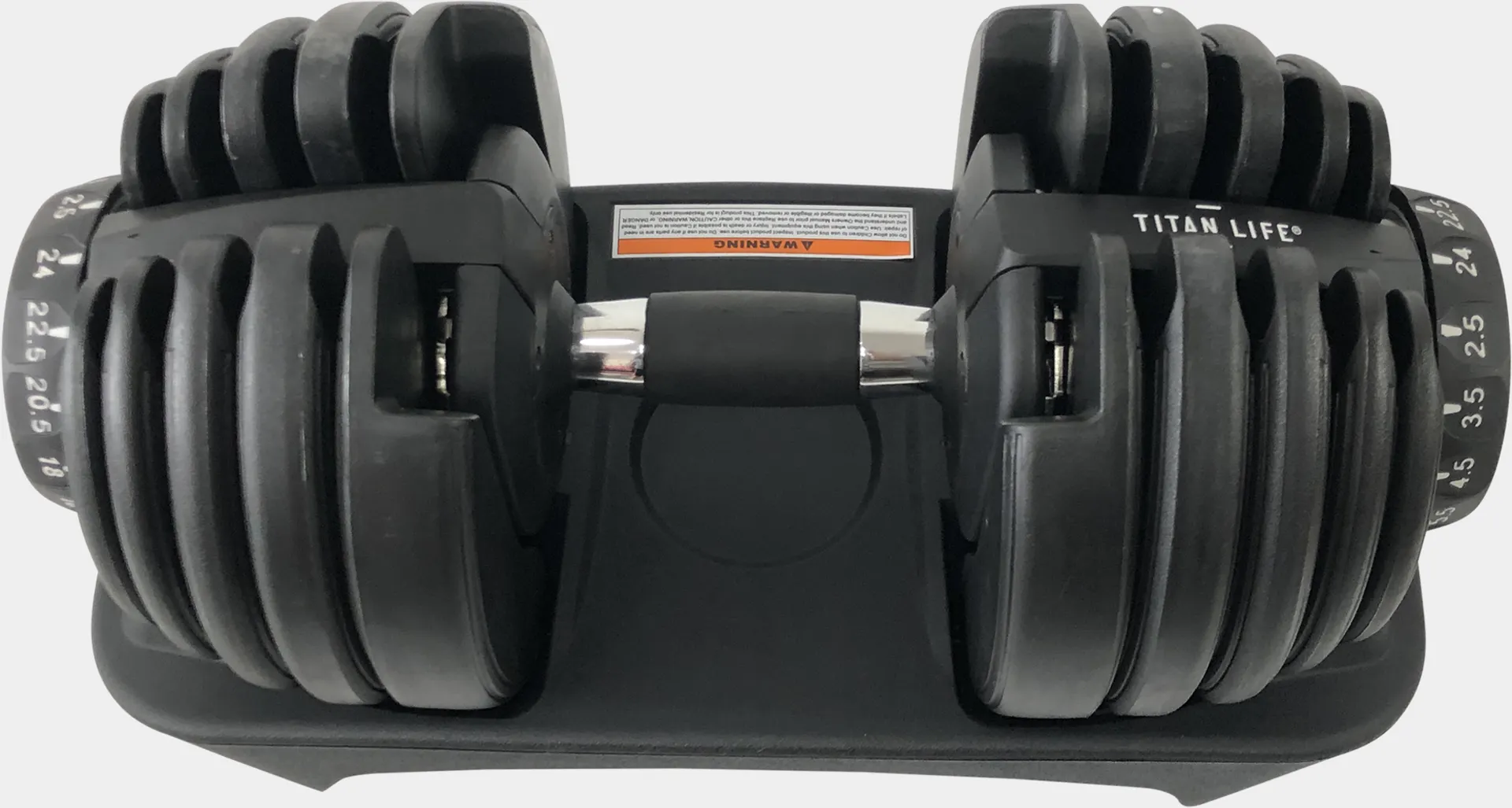 Adjustable Dumbbell 2, 5-24 kg, justerbar dumbbell - Svart