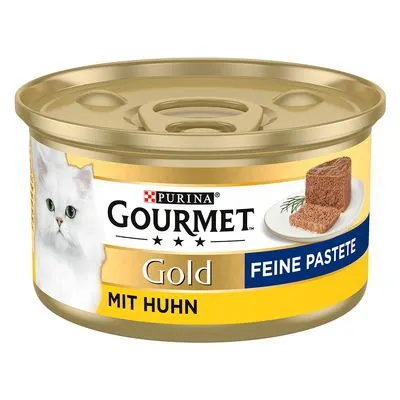 Gourmet Gold 2x 12 x 85 g / 24 x 85 g : 50 % de remise sur le 2ème paquet ! Les Mousselines : poulet (2 x 12 x 85 g)