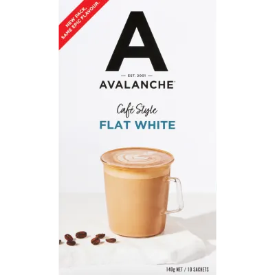 Avalanche Flavoured Coffee/Drinking Chocolate/99% Sugar Free 10s