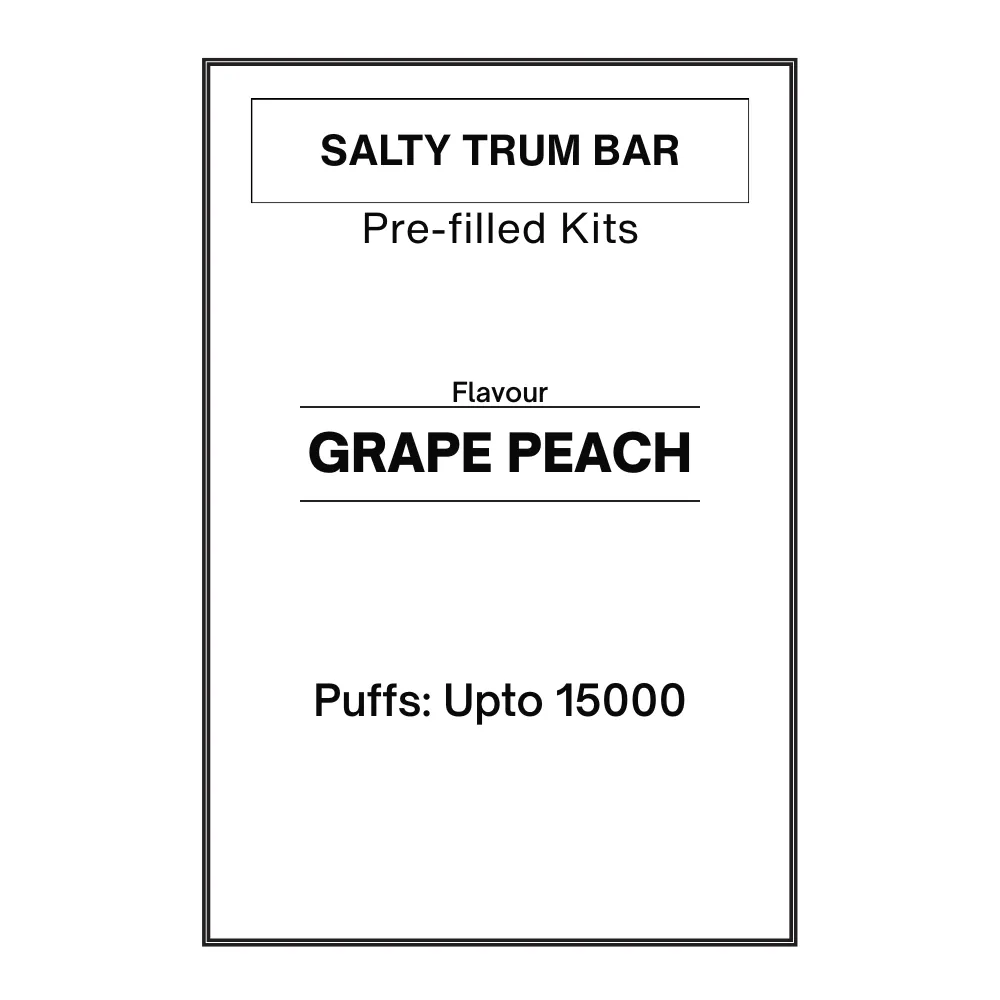 Grape Peach -Salty TRUM Bar Pre-filled Kit 28.5mg/mL