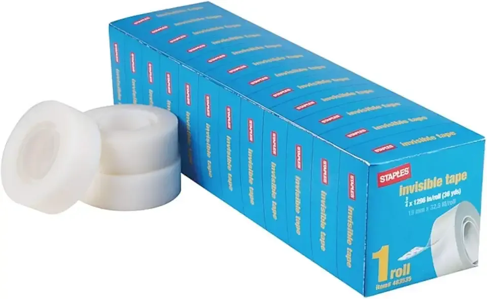 Staples Invisible Tape 12 Pack (Each 36 Yards) (24 Pack)