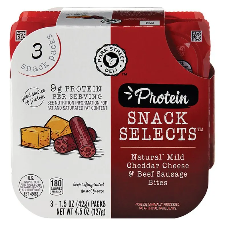 Park Street Deli Mild Cheddar Cheese and Beef Sausage Bites