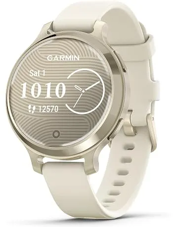 Garmin Lily® 2 Active, Small & Stylish GPS Smartwatch, 38mm, Bone | Small & Stylish Design, Built-In GPS, Body Battery™, Sleep Score, Fitness Tracking & Sports Apps, Garmin Pay™