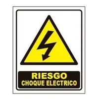 Cartel peligro electricidad 13 x 11 cm